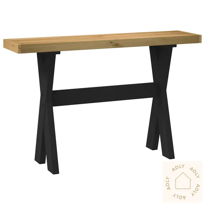 Konsollbord Noain X-Formede Ben 120X30X75 Cm Heltre Furu