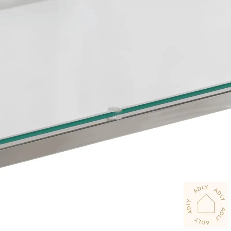 Konsollbord Sølv Rustfritt Stål Og Herdet Glass