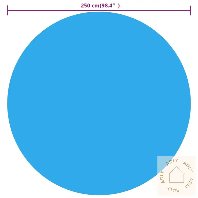 Flytende Solarduk Pe 250 Cm Blå