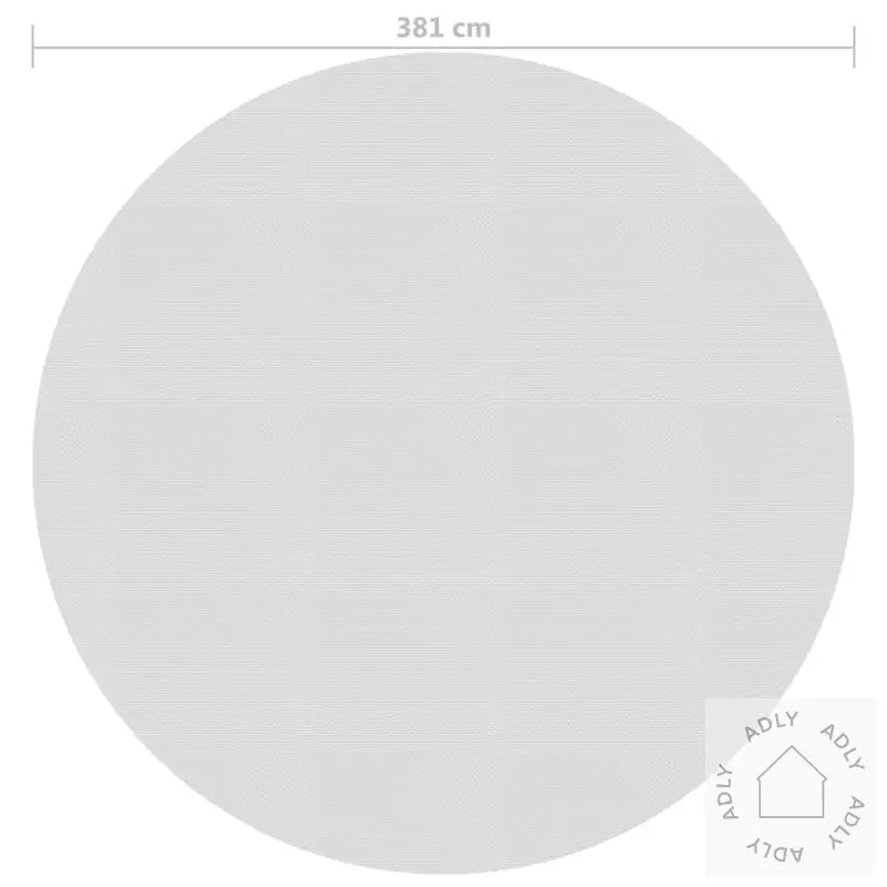 Flytende Solarduk Til Basseng Pe 381 Cm Grå