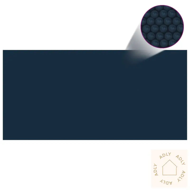 Flytende Solarduk Til Basseng Pe 450X220 Cm Svart Og Blå