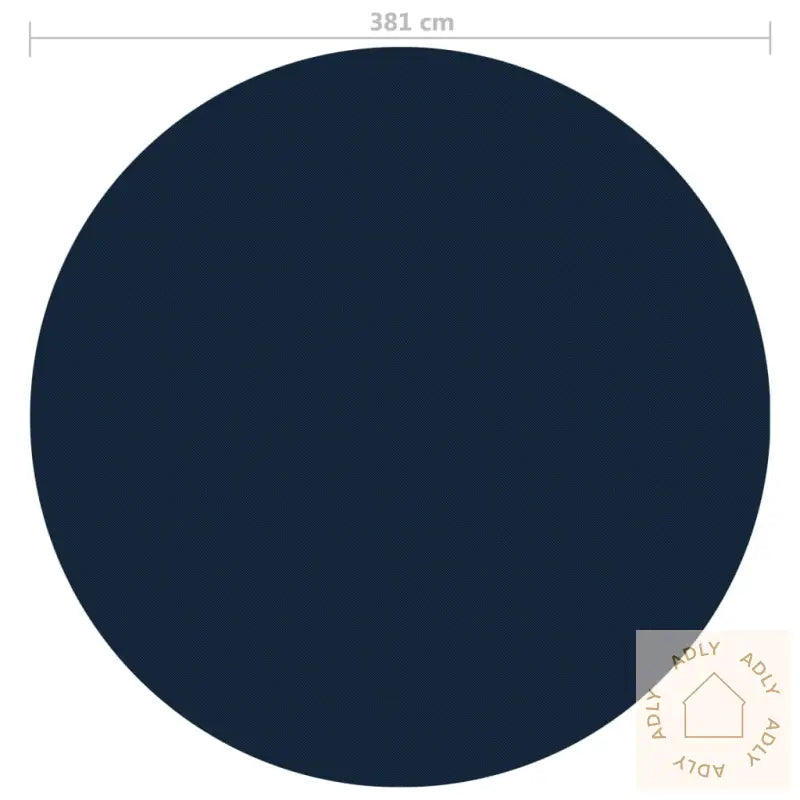 Flytende Solarduk Til Basseng Pe 381 Cm Svart Og Blå