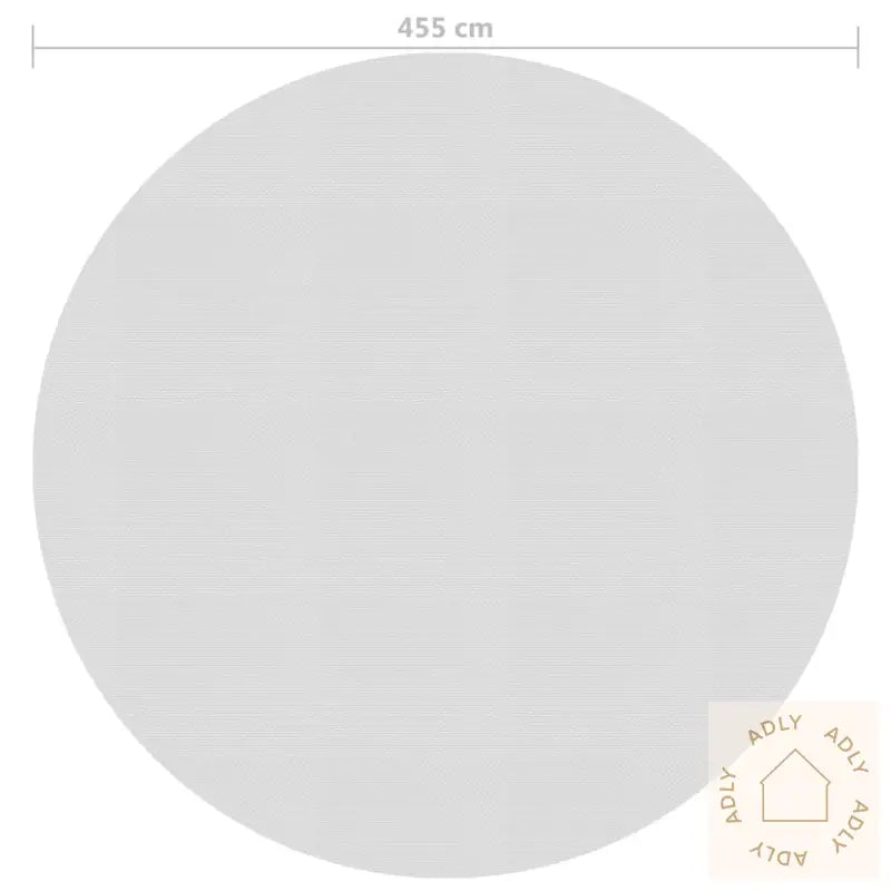 Flytende Solarduk Til Basseng Pe 455 Cm Grå