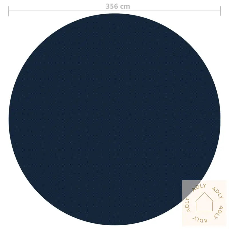 Flytende Solarduk Til Basseng Pe 356 Cm Svart Og Blå