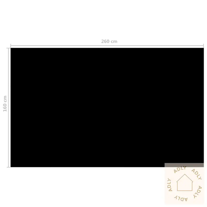 Bassengtrekk Svart 260X160 Cm Pe