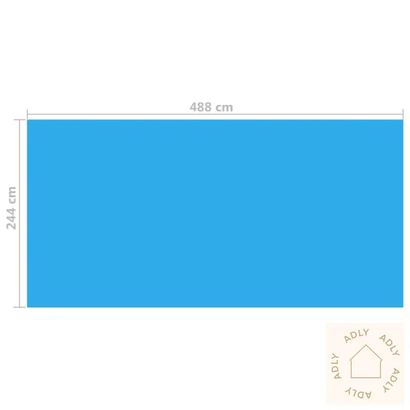 Bassengtrekk Blå 488X244 Cm Pe