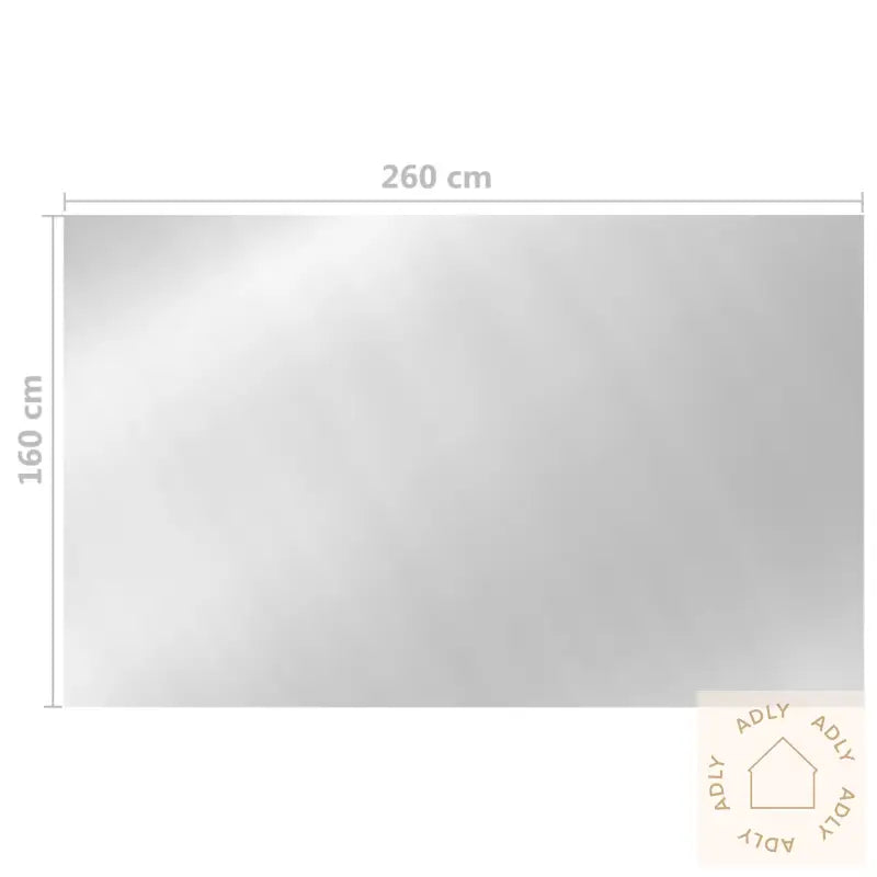 Bassengtrekk Sølv 260X160 Cm Pe