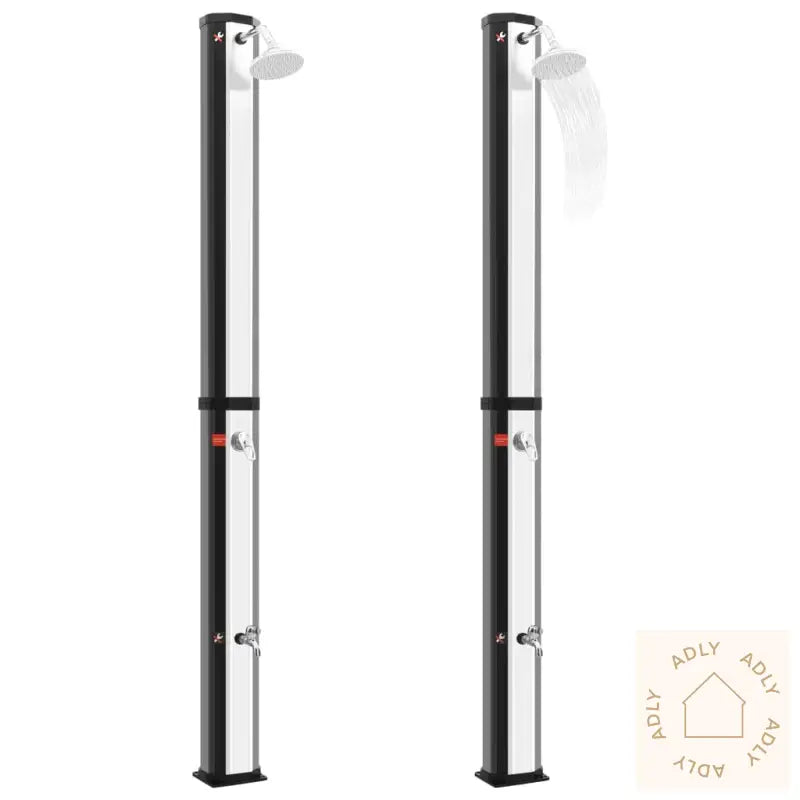 Utendørs Soldrevet Dusj Med Dusjhode Og Kran 35 L