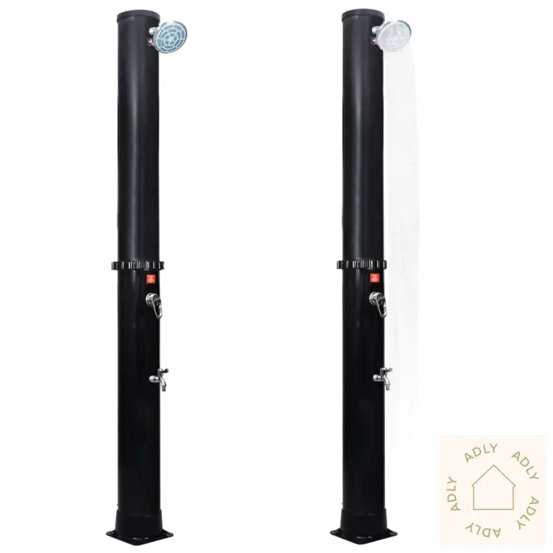 Utendørs Soldrevet Dusj Med Dusjhode Og Kran 40 L