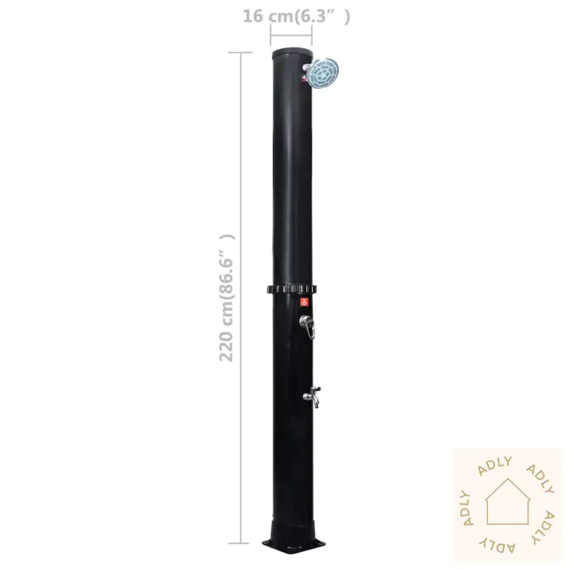 Utendørs Soldrevet Dusj Med Dusjhode Og Kran 40 L