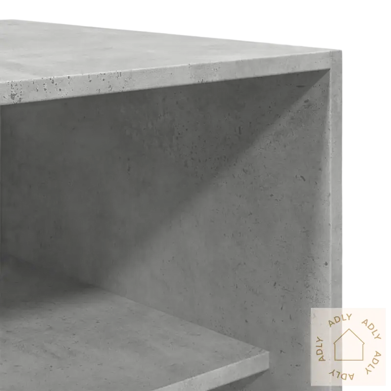 Gray concretetsorter og romslig solid garderobeskap for stilfull oppbevaring hjemme