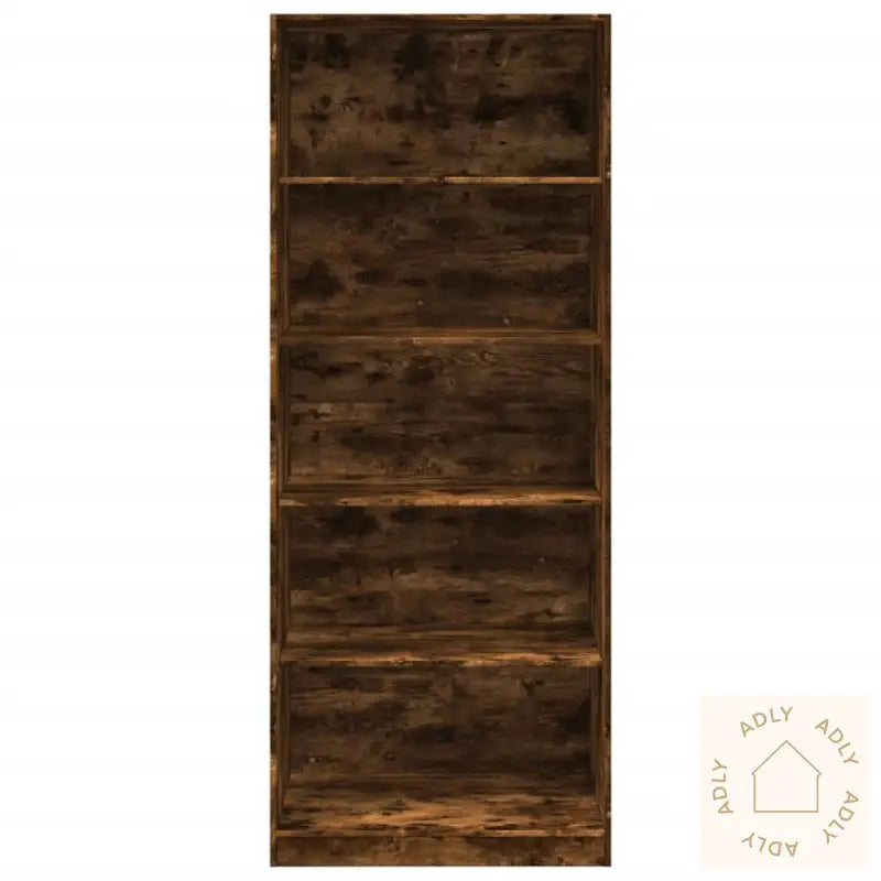 Garderobe Røkt Eik 80X50X200 Cm Konstruert Tre