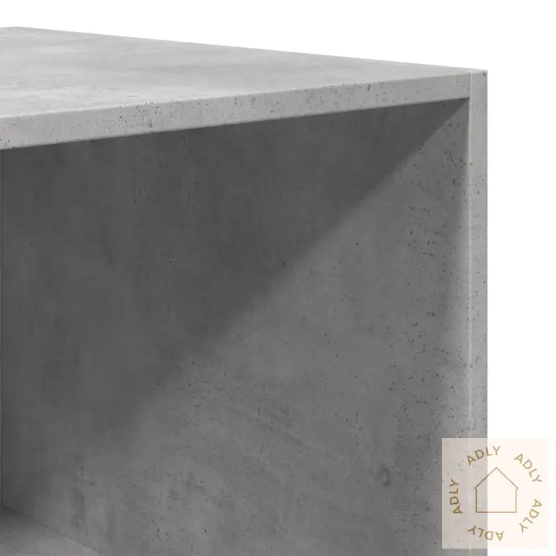 Garderobe Betonggrå 80X50X200 Cm Konstruert Tre