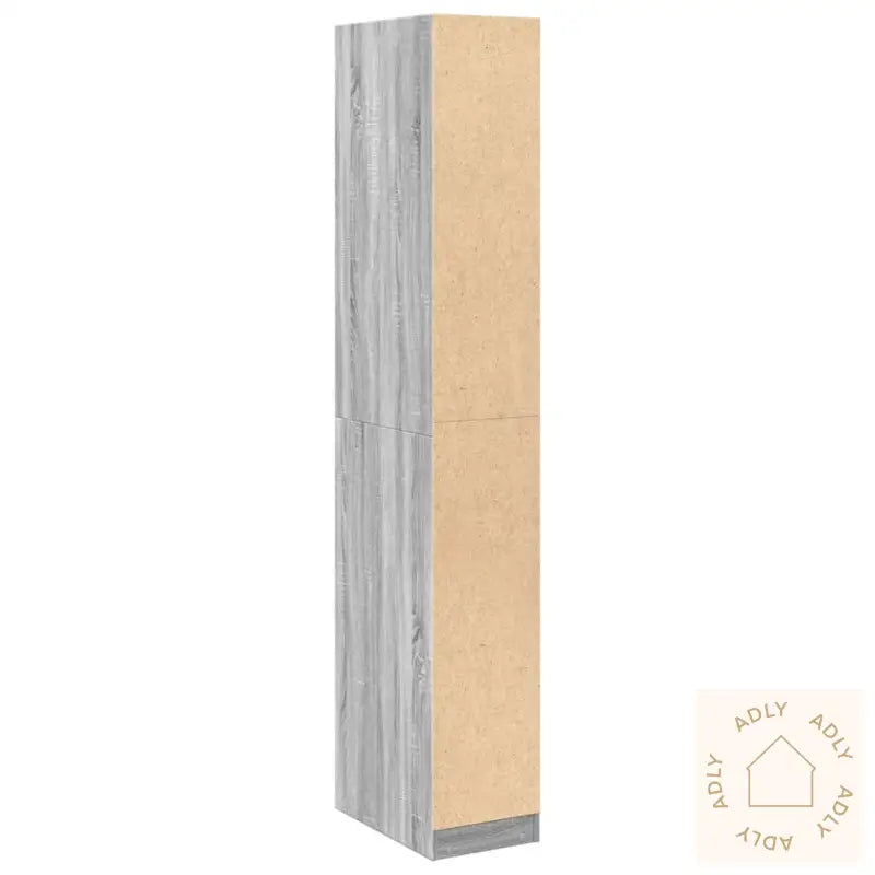 Garderobe Grå Sonoma 30X50X200 Cm Konstruert Tre