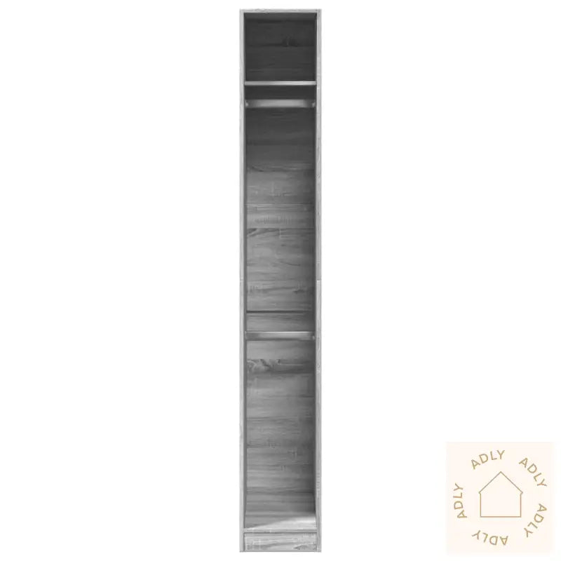 Garderobe Grå Sonoma 30X50X200 Cm Konstruert Tre