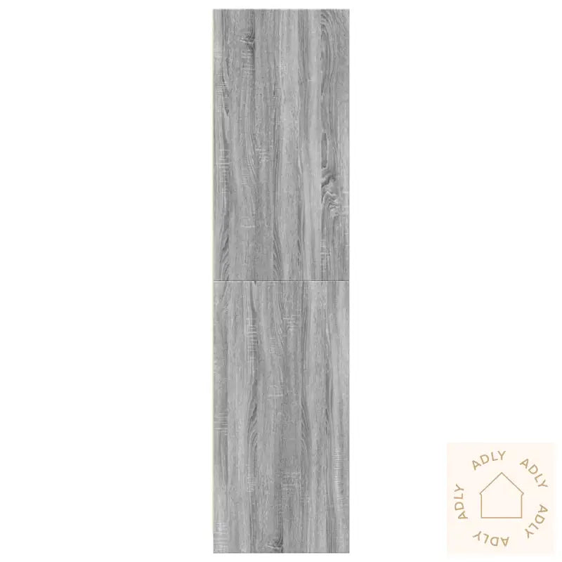 Garderobe Grå Sonoma 30X50X200 Cm Konstruert Tre