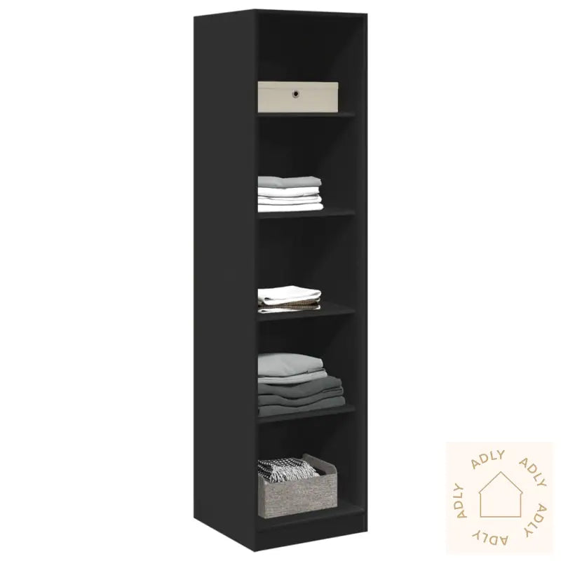 Garderobe Svart 50X50X200 Cm Sponplate