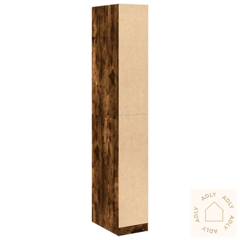 Garderobe Røkt Eik 30X50X200 Cm Konstruert Tre