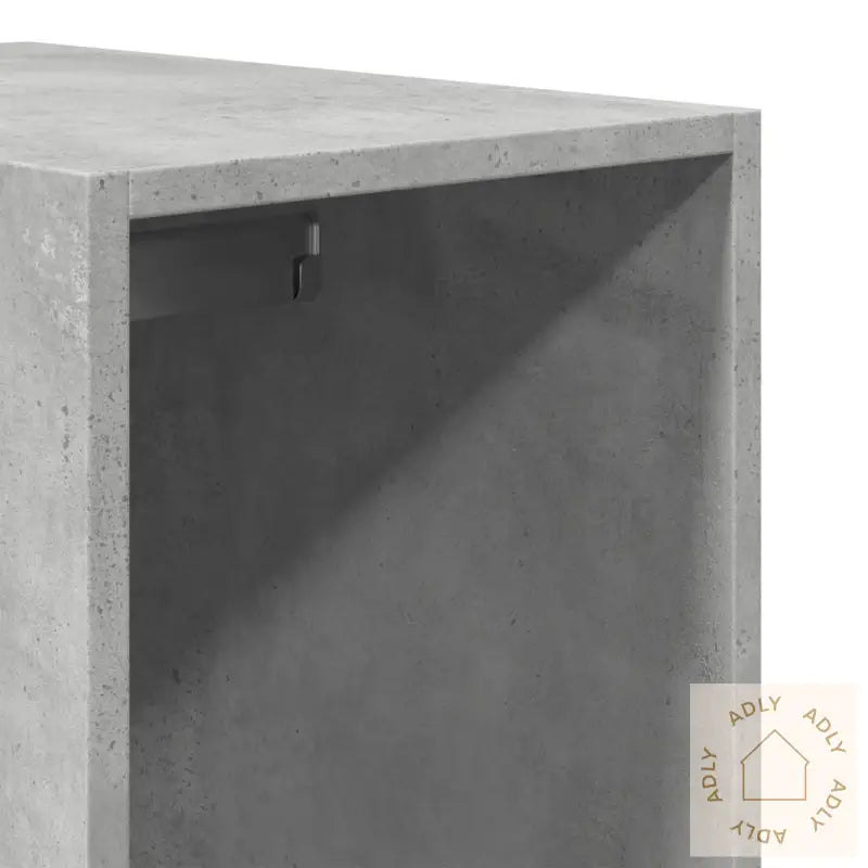 Garderobe Betonggrå 30X50X200 Cm Konstruert Tre