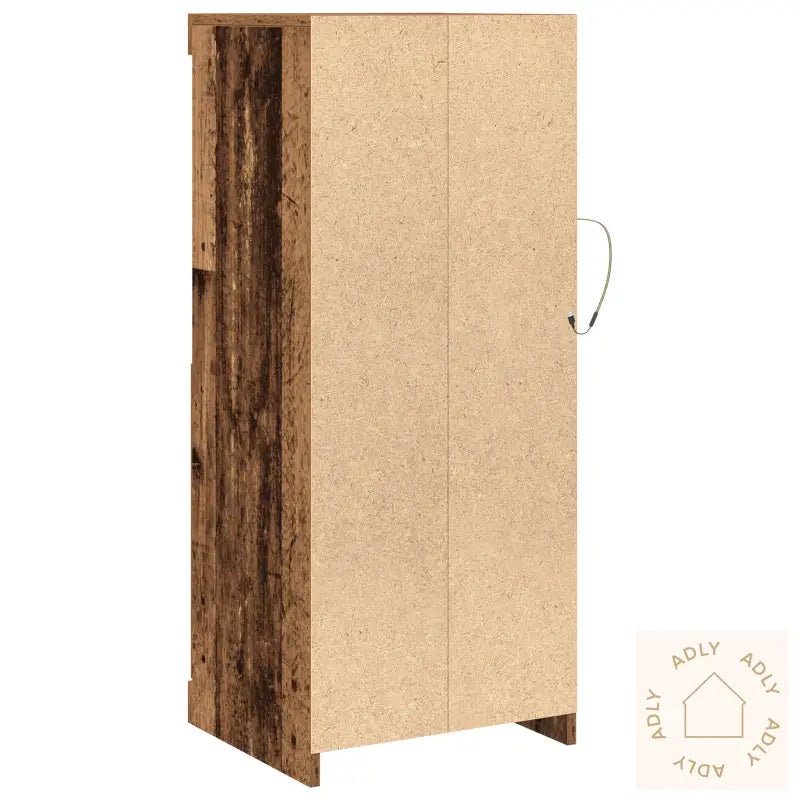 Sideboard Med Led-Lamper Gamle Tre 41X37X100 Cm