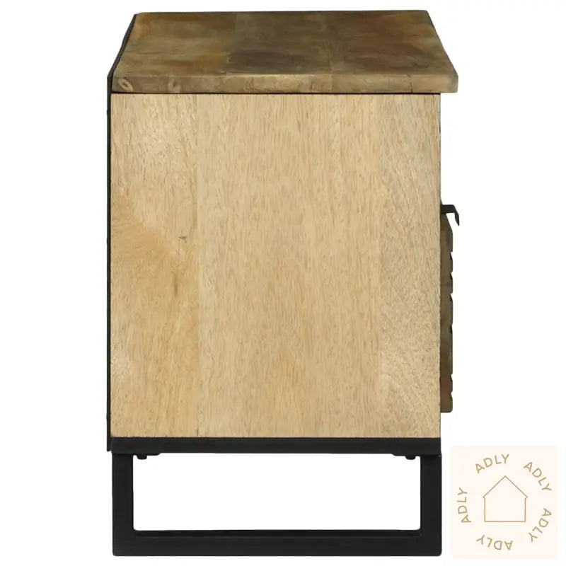 Tv-Skap 100X33.5X46 Cm Solid Tre Mangotre