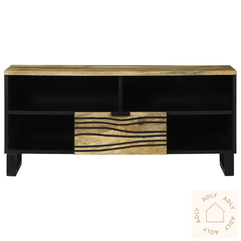 Tv-Skap 100X33.5X46 Cm Solid Tre Mangotre