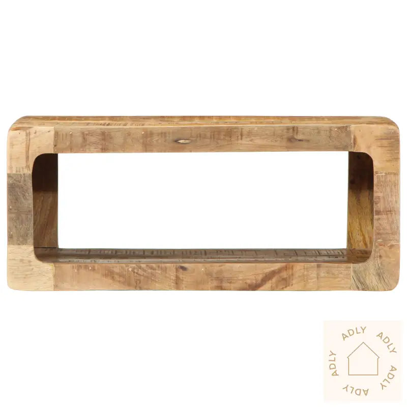 Tv Veggskap 60X30X25 Cm Massivt Tre Ruft Mango