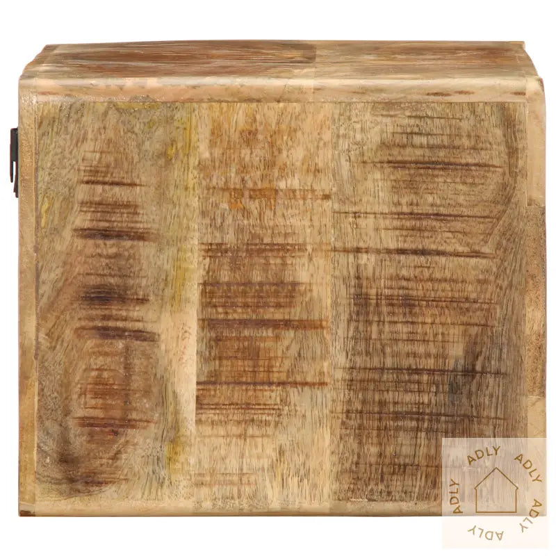 Tv Veggskap 60X30X25 Cm Massivt Tre Ruft Mango