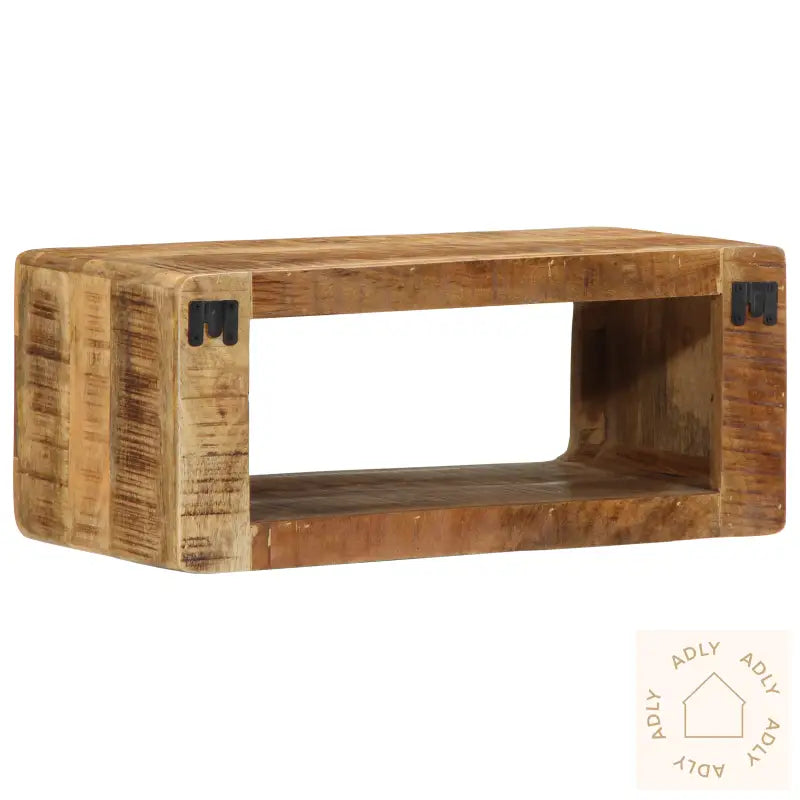Tv Veggskap 60X30X25 Cm Massivt Tre Ruft Mango