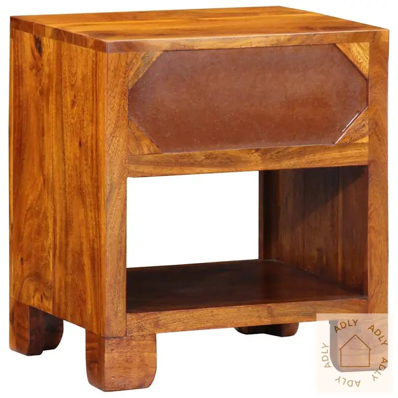 Side Cabinet 40X35X45 Cm Solid Wood Acacia