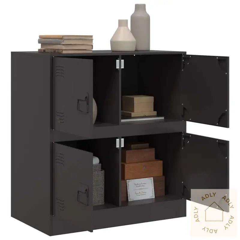 Skjenk Svart 67X39X73 Cm Stål