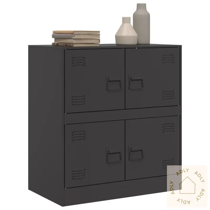 Skjenk Svart 67X39X73 Cm Stål