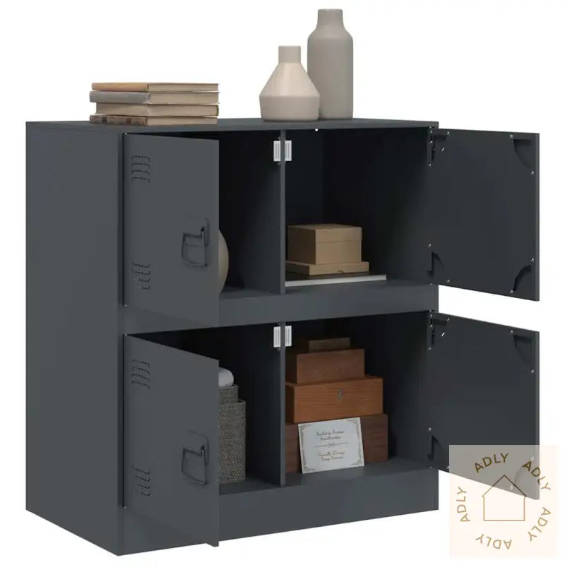 Skjenk Antrasitt 67X39X73 Cm Stål