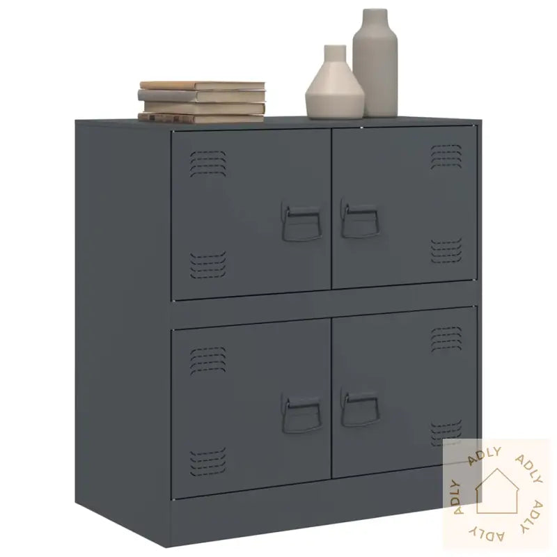 Skjenk Antrasitt 67X39X73 Cm Stål