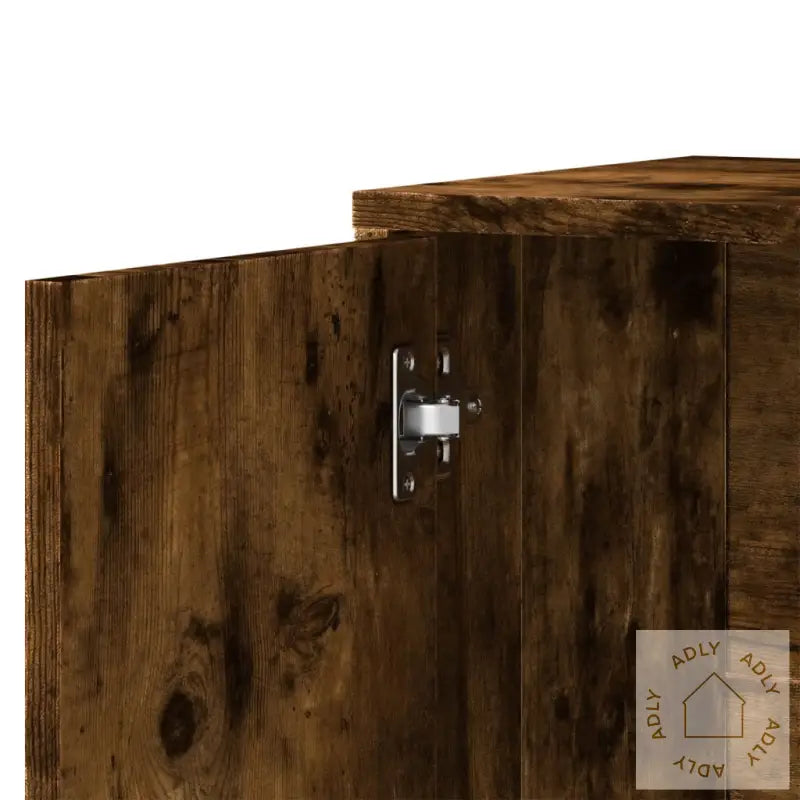 Skjenk Røkt Eik 60X31X70 Cm Konstruert Tre