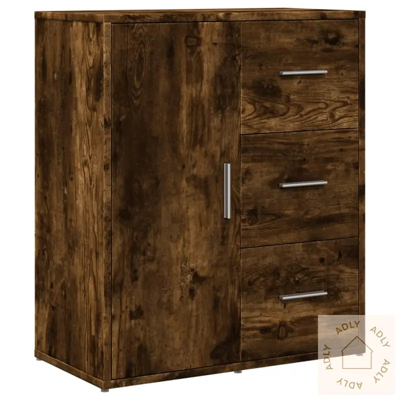 Skjenk Røkt Eik 60X31X70 Cm Konstruert Tre