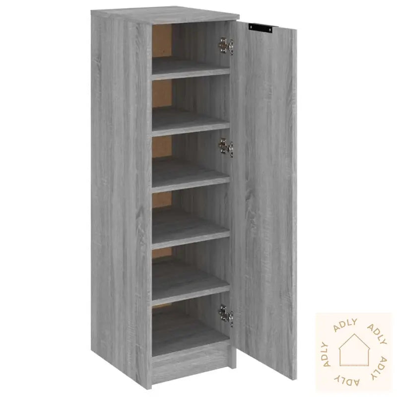 Skoskap Grå Sonoma 30X35X100 Cm Konstruert Tre
