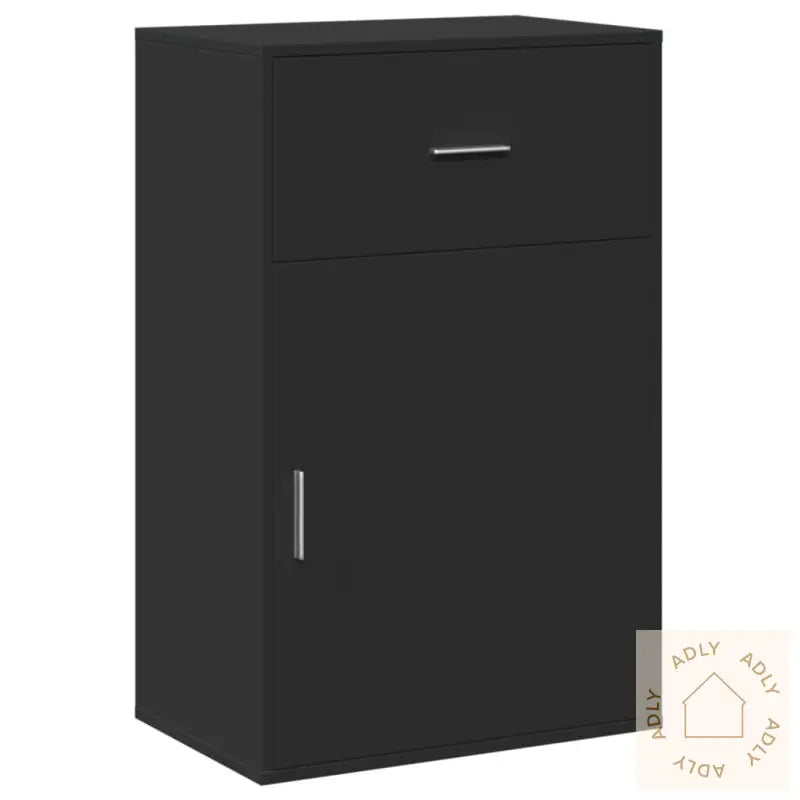 Oppbevaringsskap Svart 56,5X39X90 Cm Konstruert Tre
