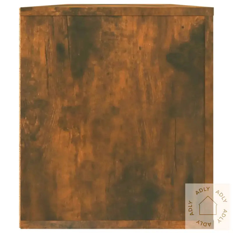 Tv-Benk Røkt Eik 100X35X40 Cm Konstruert Tre