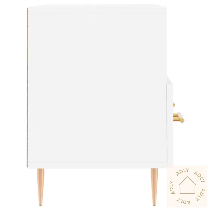 Tv-Benk Hvit 80X36X50 Cm Konstruert Tre