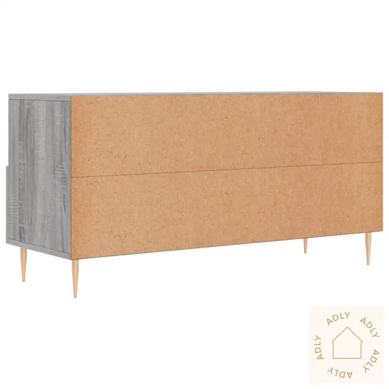 Tv-Benk Grå Sonoma 102X36X50 Cm Konstruert Tre