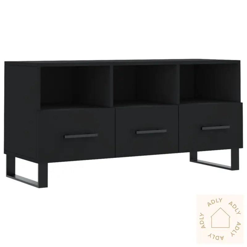 Tv-Benk Svart 102X36X50 Cm Konstruert Tre