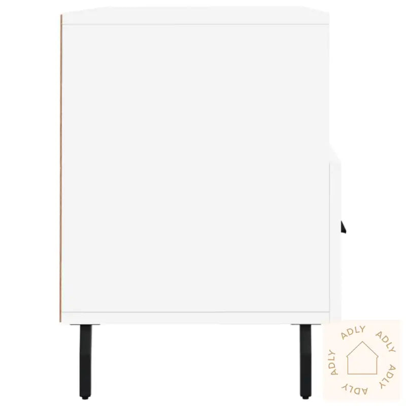 Tv-Benk Hvit 102X36X50 Cm Konstruert Tre