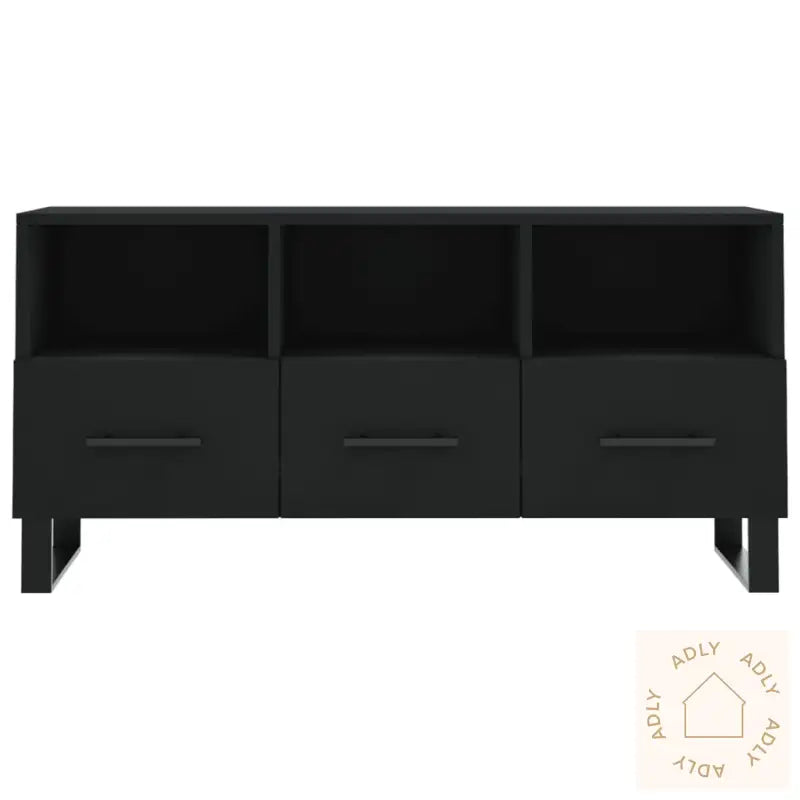 Tv-Benk Svart 102X36X50 Cm Konstruert Tre