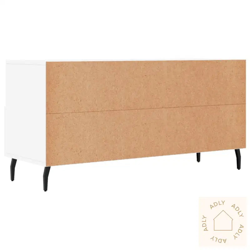 Tv-Benk Hvit 102X36X50 Cm Konstruert Tre