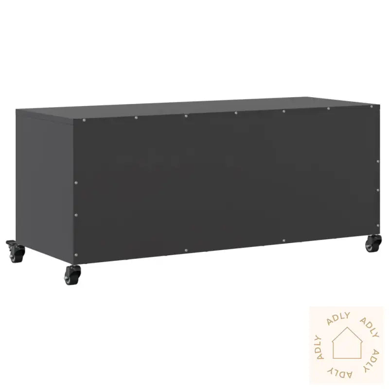 Tv-Benk Svart 100,5X39X43,5 Cm Stål