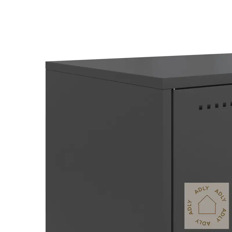 Tv-Benk Svart 100,5X39X43,5 Cm Stål