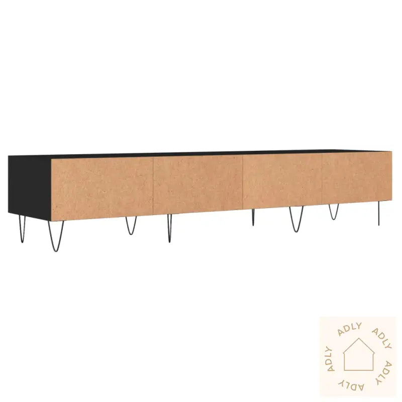 Tv-Benk Svart 150X36X30 Cm Konstruert Tre