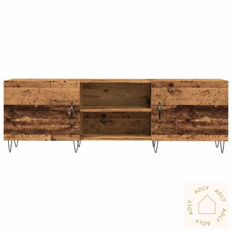 Tv-Benk Gammelt Tre 150X30X50 Cm Konstruert Tre