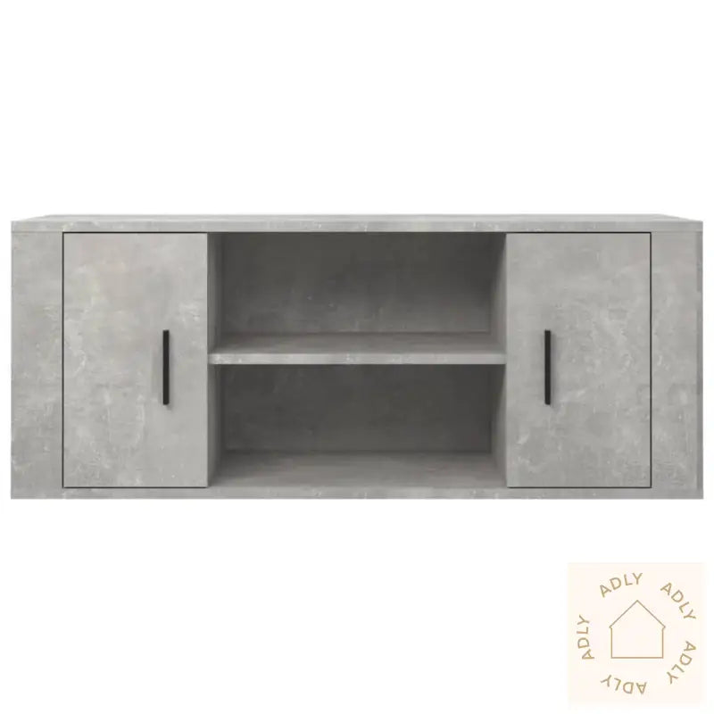 Tv-Benk Betonggrå 100X35X40 Cm Konstruert Tre